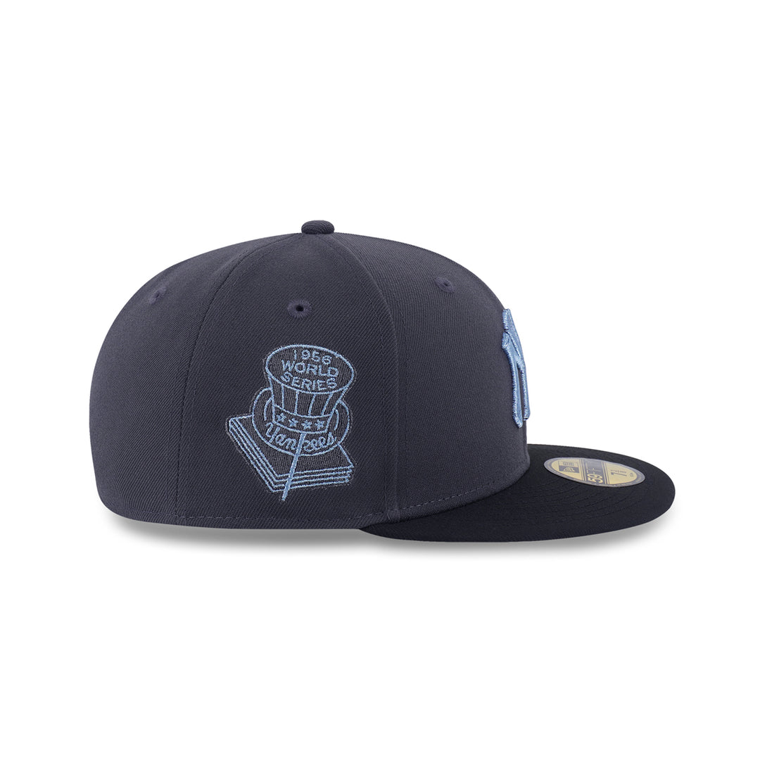 New Era หมวกรุ่น 59Fifty Pack - Metallic New York Yankees Cooperstown 2-Tone Black Visor Graphite 59Fifty Cap