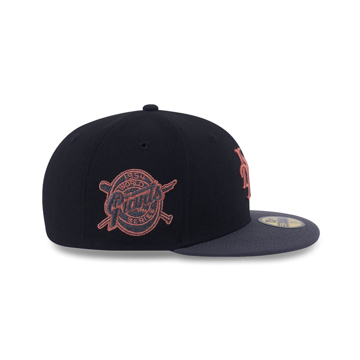 New Era หมวกรุ่น 59Fifty Pack - Metallic New York Giant Cooperstown 2-Tone Graphite Visor Black 59Fifty Cap