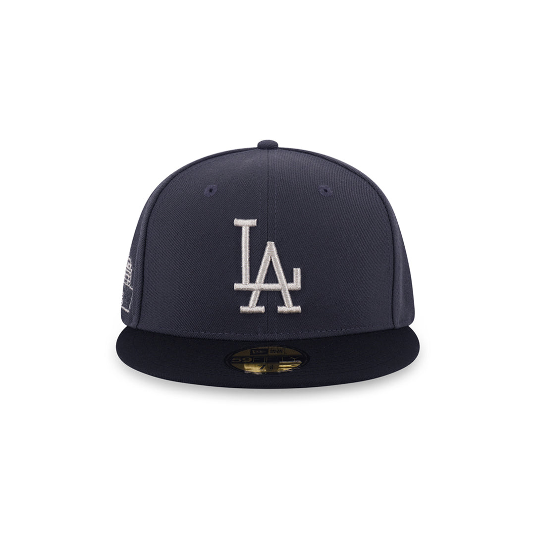 New Era หมวกรุ่น 59Fifty Pack - Metallic Los Angeles Dodgers Cooperstown 2-Tone Black Visor Graphite 59Fifty Cap