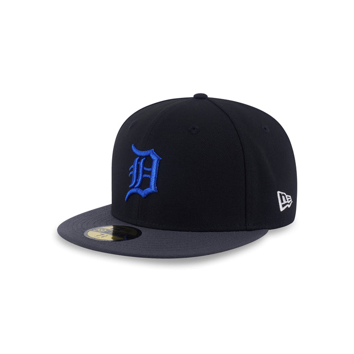 New Era หมวกรุ่น 59Fifty Pack - Metallic Detroit Tigers Cooperstown 2-Tone Graphite Visor Black 59Fifty Cap