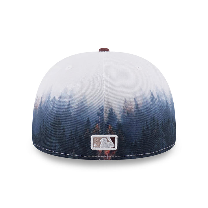 New Era หมวกรุ่น 59Fifty Pack - Forest New York Yankees 2-Tone Deep Auburn Brown Visor All-Over Print 59Fifty Cap