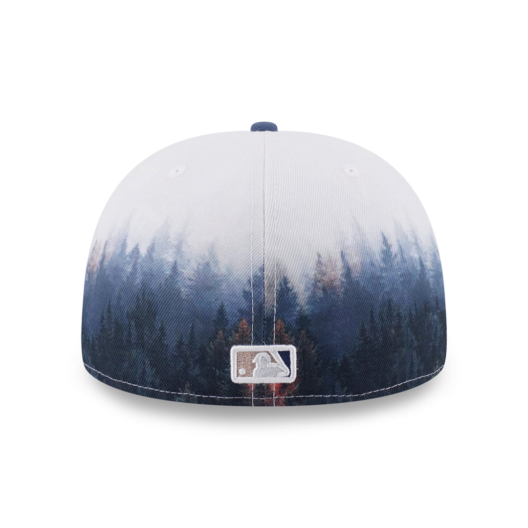 New Era หมวกรุ่น 59Fifty Pack - Forest Los Angeles Dodgers 2-Tone Muted Indigo Visor All-Over Print 59Fifty Cap