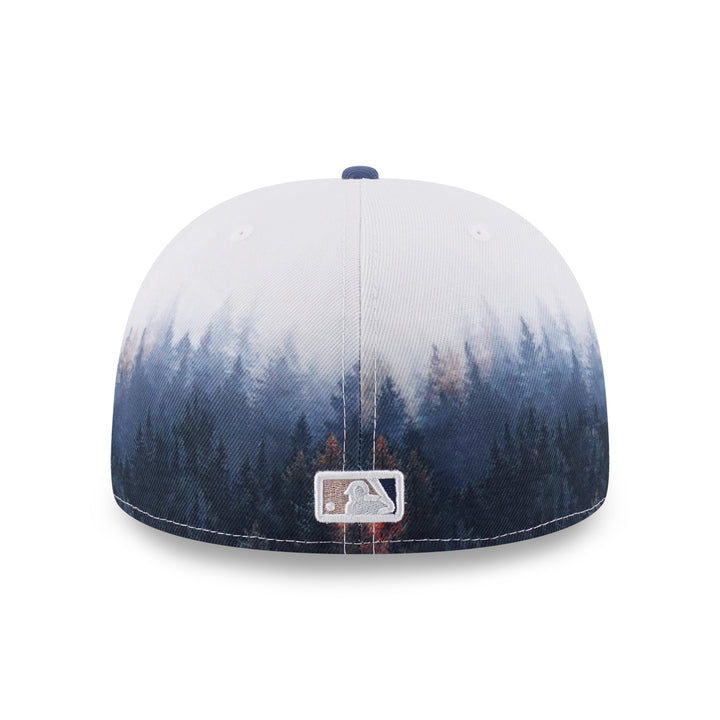 New Era หมวกรุ่น 59Fifty Pack - Forest Los Angeles Dodgers 2-Tone Muted Indigo Visor All-Over Print 59Fifty Cap