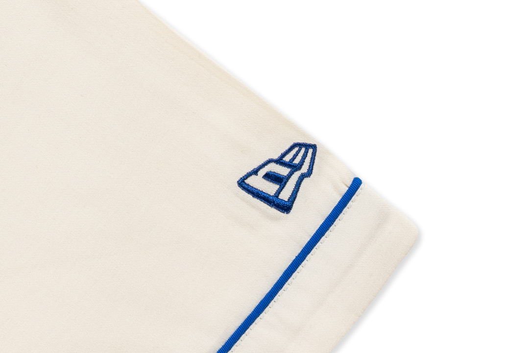 New Era เสื้อเชิ้ตรุ่น Los Angeles Dodgers Harvest Merch Chrome White Woven Short Sleeve Shirt