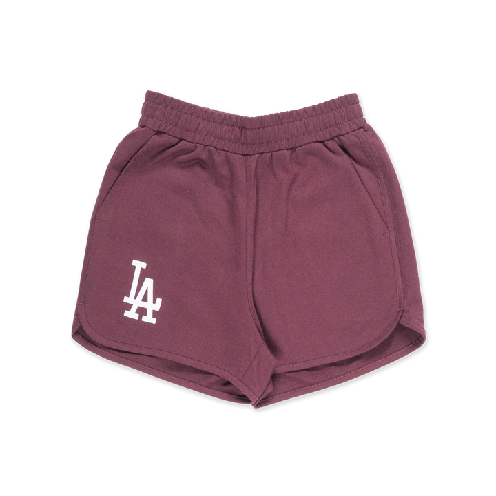 New Era กางเกงขาสั้นรุ่น Los Angeles Dodgers Color Era Maroon Red Women Knit Shorts