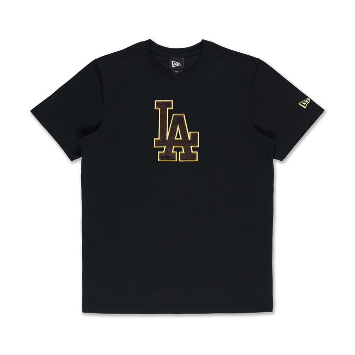 New Era เสื้อยืดแขนสั้นรุ่น Los Angeles Dodgers Year Of The Horse Black Short Sleeve T-Shirt