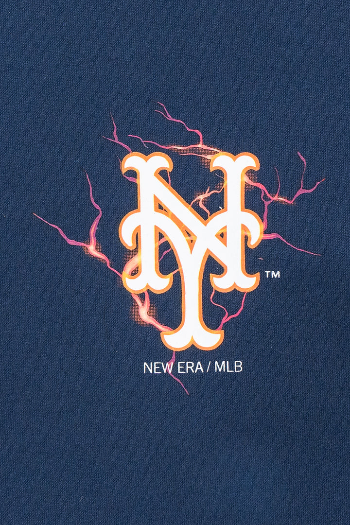 New Era เสื้อยืดแขนสั้นรุ่น New York Mets Rebellious Resistance Oceanside Blue Short Sleeve T-Shirt