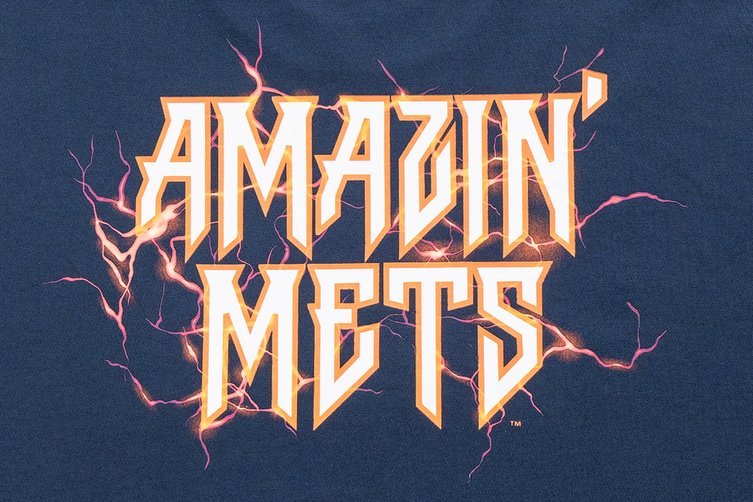 New Era เสื้อยืดแขนสั้นรุ่น New York Mets Rebellious Resistance Oceanside Blue Short Sleeve T-Shirt