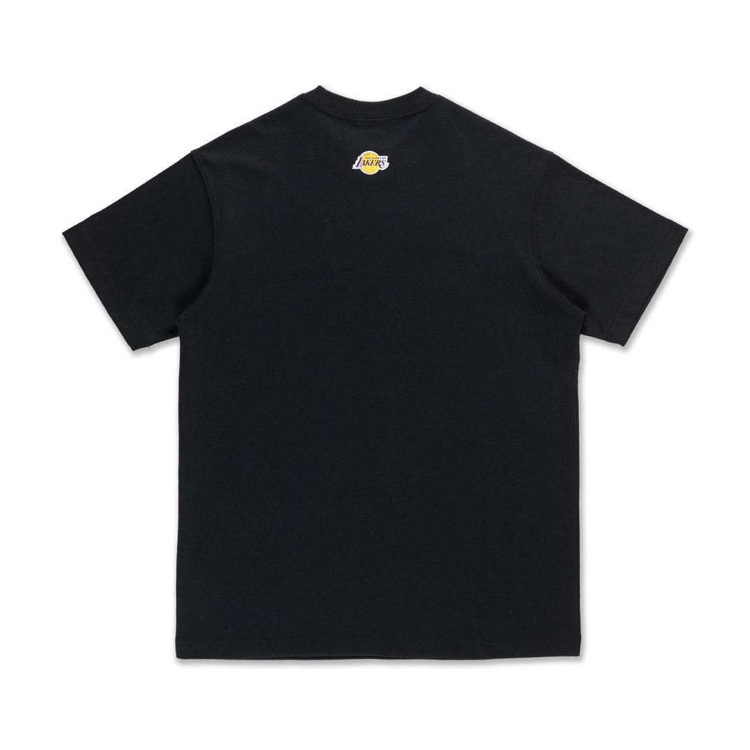 New Era เสื้อยืดแขนสั้นรุ่น Los Angeles Lakers Mix League Script Black Short Sleeve T-Shirt