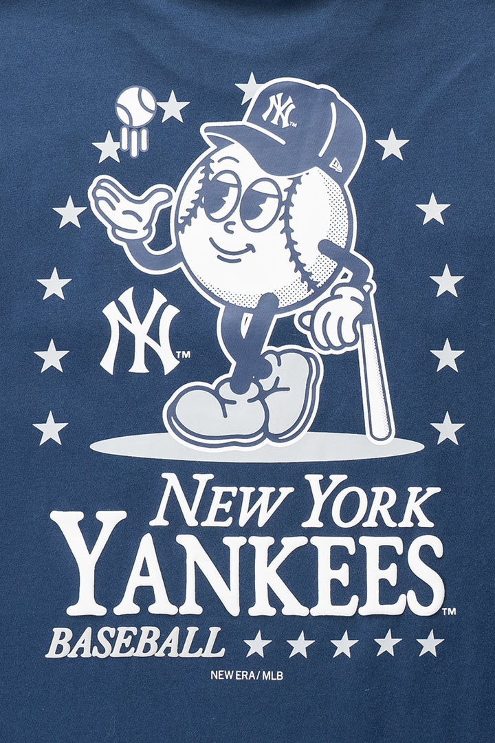 New Era เสื้อยืดแขนสั้นรุ่น New York Yankees League Mix Cartoon Oceanside Blue Short Sleeve T-Shirt