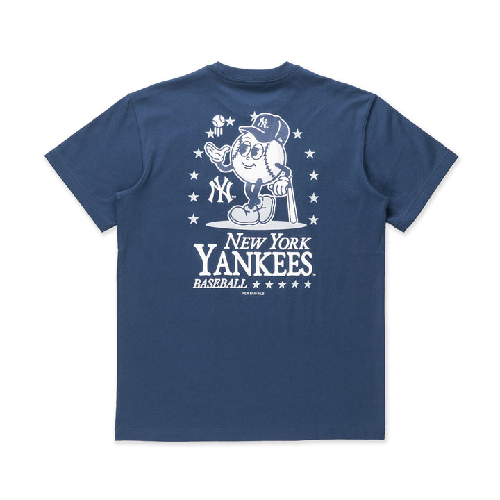 New Era เสื้อยืดแขนสั้นรุ่น New York Yankees League Mix Cartoon Oceanside Blue Short Sleeve T-Shirt