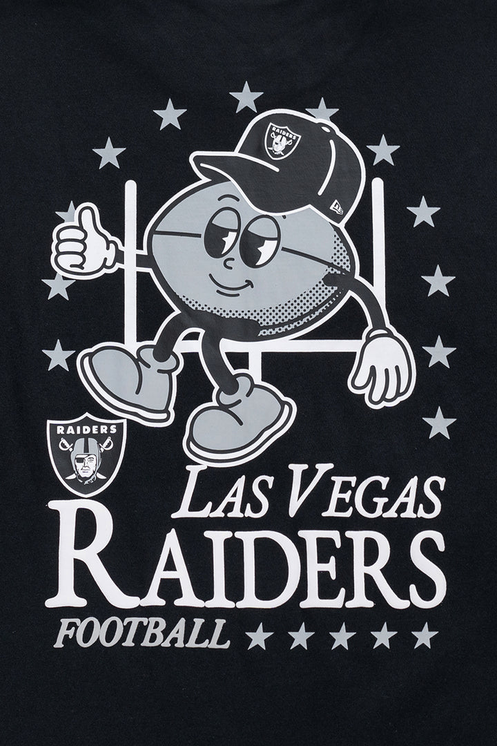 New Era เสื้อยืดแขนสั้นรุ่น Las Vegas Raiders League Mix Cartoon Black Short Sleeve T-Shirt