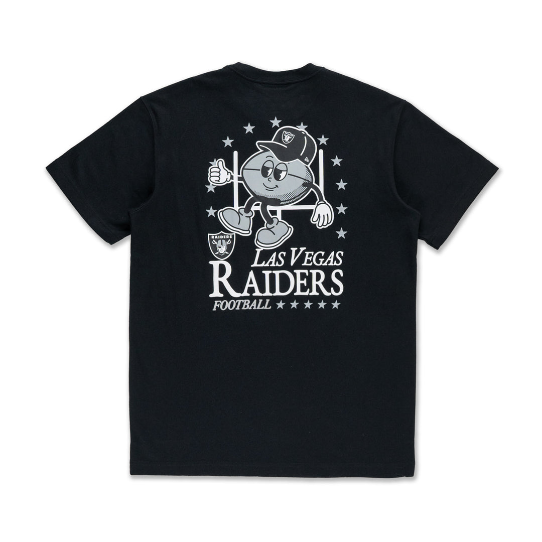 New Era เสื้อยืดแขนสั้นรุ่น Las Vegas Raiders League Mix Cartoon Black Short Sleeve T-Shirt