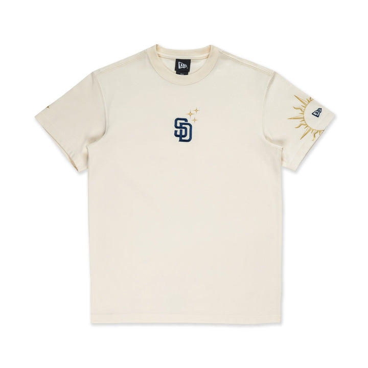 New Era เสื้อยืดแขนสั้นรุ่น San Diego Padres Cosmic Craft Chrome White Short Sleeve T-Shirt