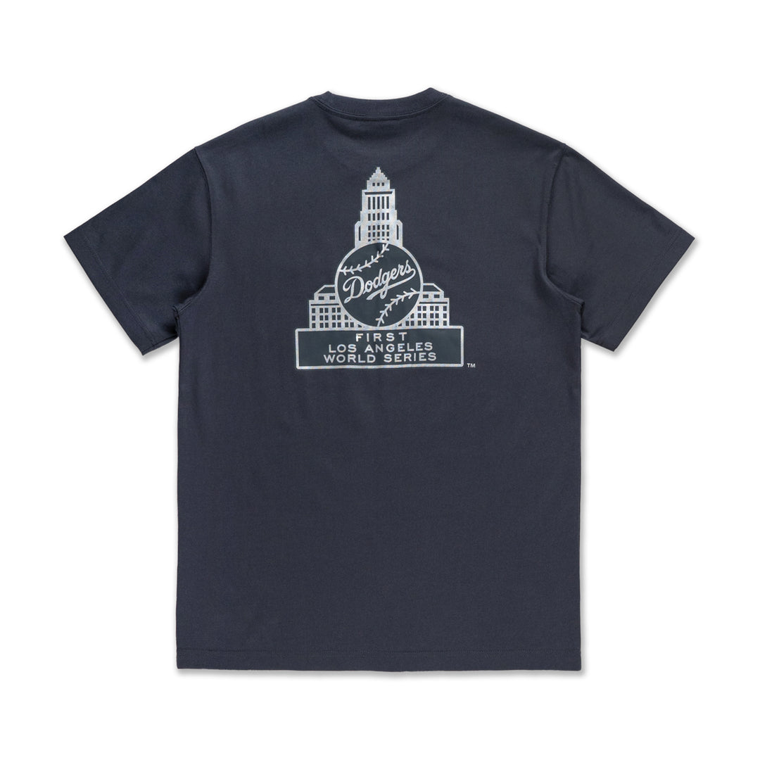 New Era เสื้อยืดแขนสั้นรุ่น 59Fifty Pack - Metallic Los Angeles Dodgers Cooperstown Graphite Short Sleeve T-Shirt