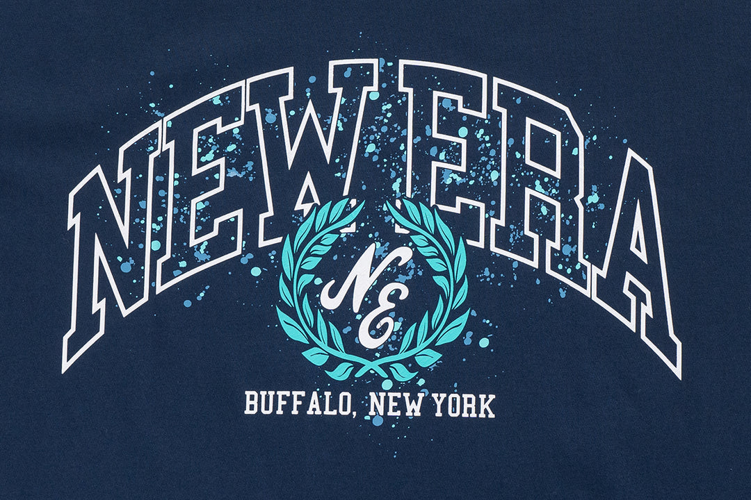 New Era เสื้อยืดแขนสั้นรุ่น New Era Street Class Oceanside Blue Oversized Short Sleeve T-Shirt