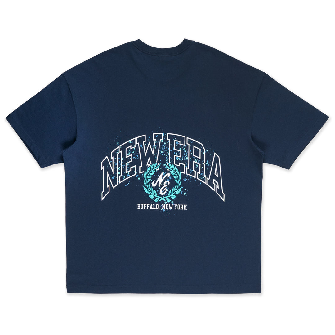 New Era เสื้อยืดแขนสั้นรุ่น New Era Street Class Oceanside Blue Oversized Short Sleeve T-Shirt