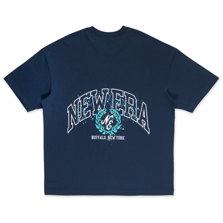 New Era เสื้อยืดแขนสั้นรุ่น New Era Street Class Oceanside Blue Oversized Short Sleeve T-Shirt