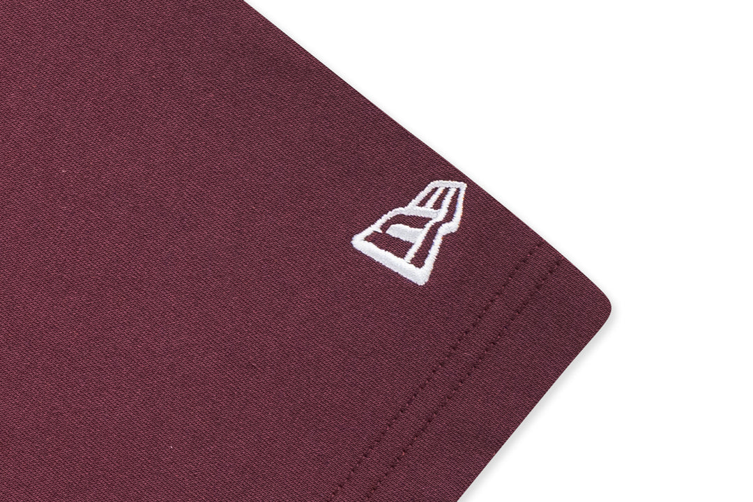 New Era เสื้อยืดแขนสั้นรุ่นNew Era Street Class Maroon Red Oversized Short Sleeve T-Shirt