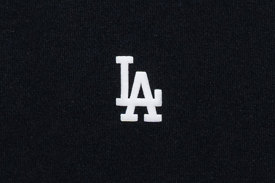 New Era เสื้อยืดแขนสั้นรุ่น Los Angeles Dodgers Mix League Patch Black Oversized Short Sleeve T-Shirt