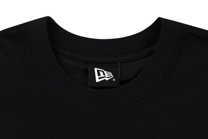 New Era เสื้อยืดแขนสั้นรุ่น Las Vegas Raiders Mix League Patch Black Oversized Short Sleeve T-Shirt