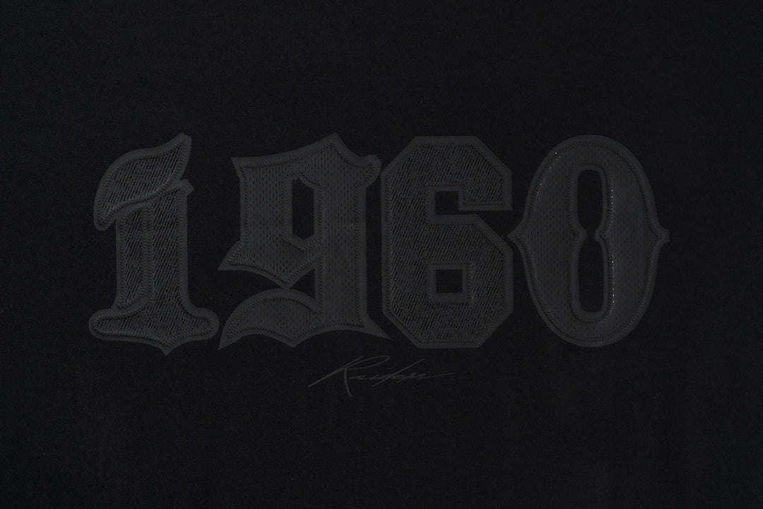 New Era เสื้อยืดแขนสั้นรุ่น Las Vegas Raiders Mix League Patch Black Oversized Short Sleeve T-Shirt