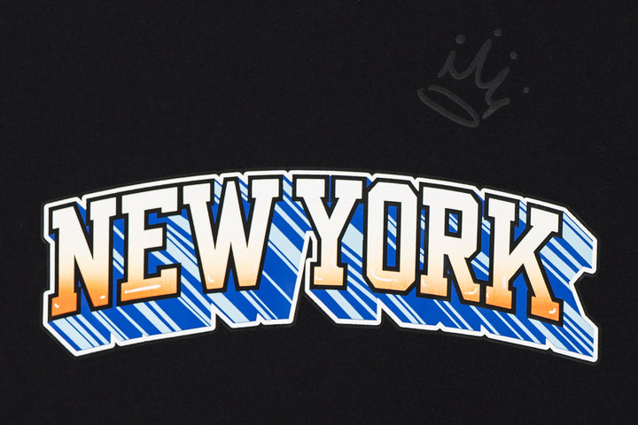 New Era เสื้อยืดแขนสั้นรุ่น New York Knicks League Mix Black Oversized Short Sleeve T-Shirt