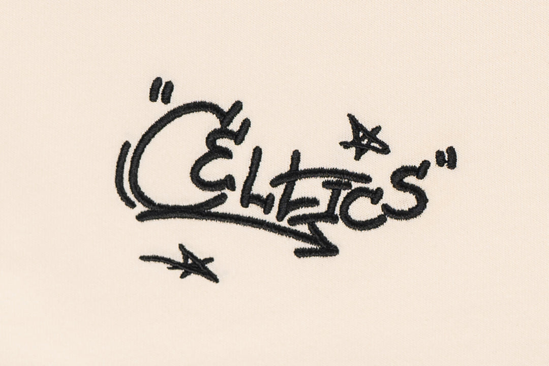 New Era เสื้อยืดแขนสั้นรุ่น Boston Celtics League Mix Chrome White Oversized Short Sleeve T-Shirt