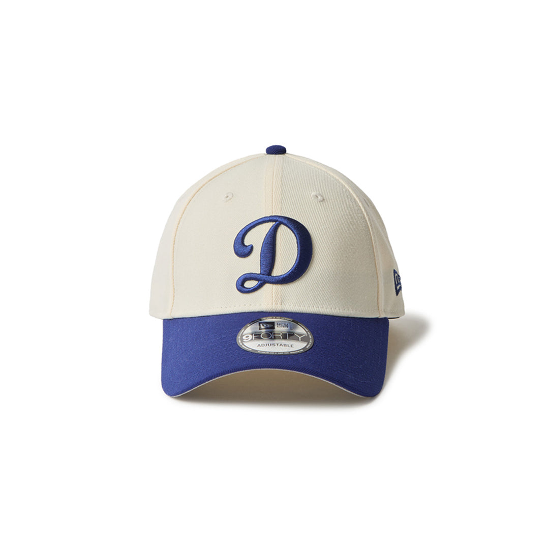 New Era หมวกรุ่น Los Angeles Dodgers Mlb 2-Tone White And Dark Royal 9Forty Velcro Strap Cap