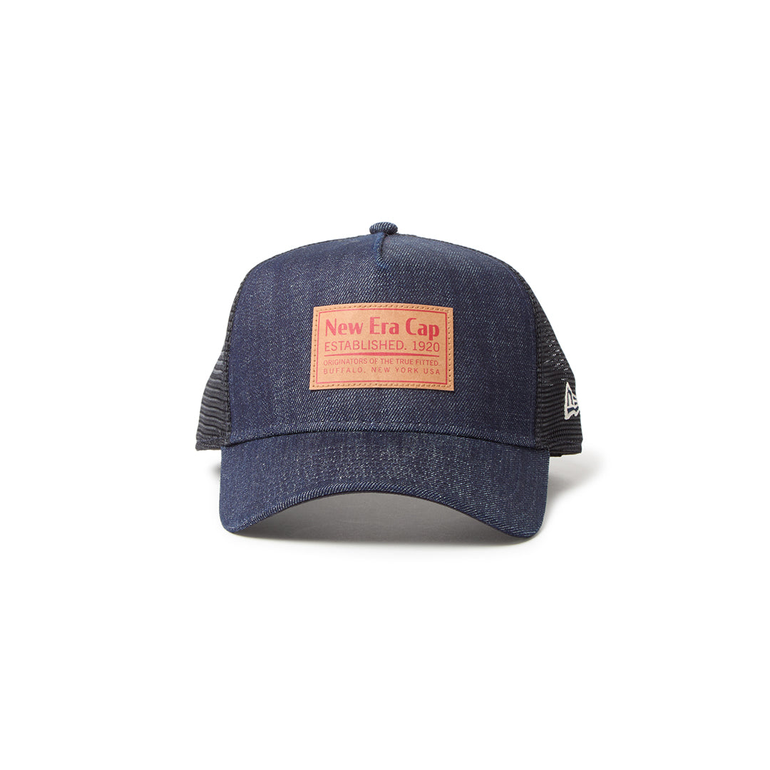 New Era หมวกรุ่น New Era Denim Navy 9Forty A-Frame Trucker Cap