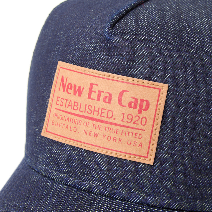 New Era หมวกรุ่น New Era Denim Navy 9Forty A-Frame Trucker Cap