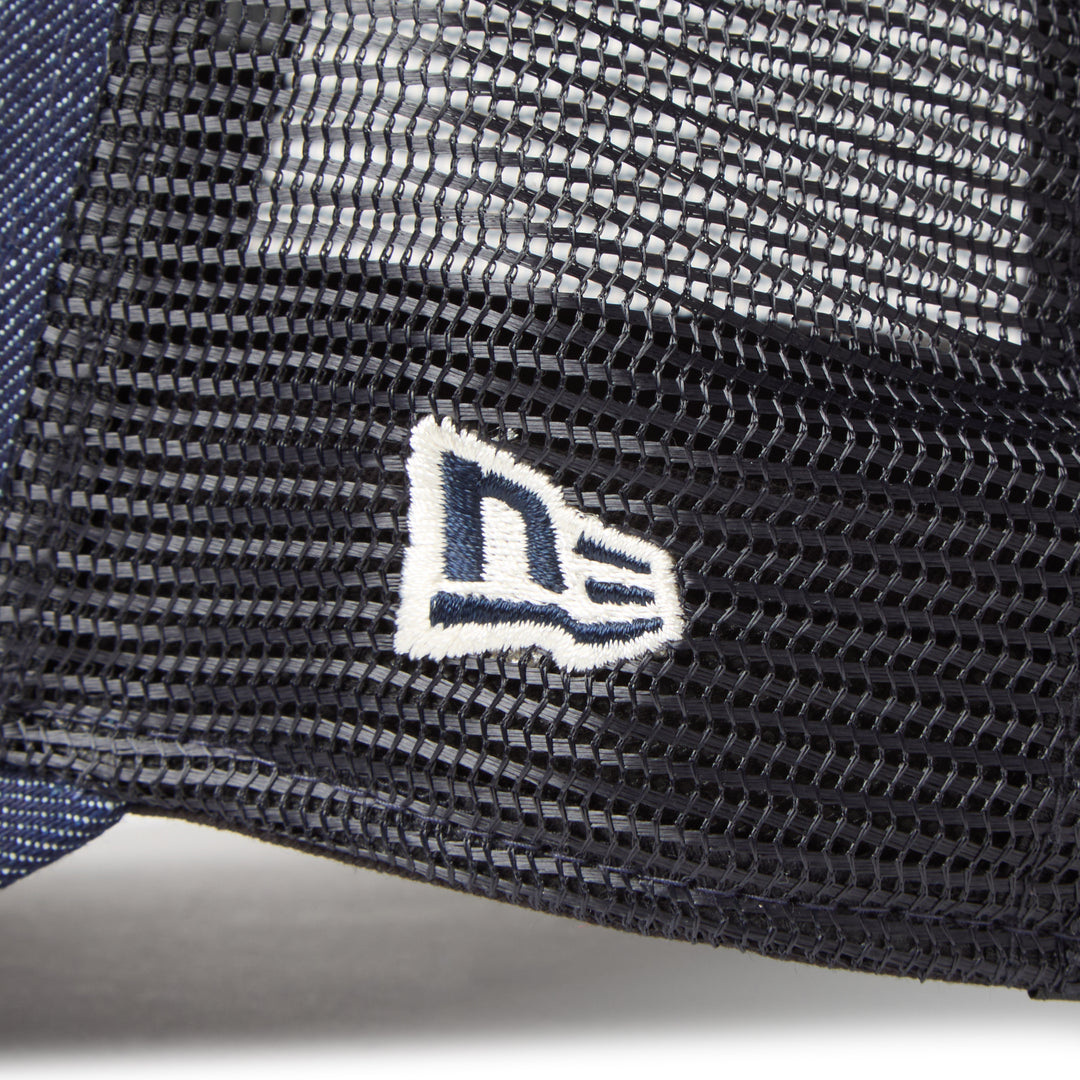 New Era หมวกรุ่น New Era Denim Navy 9Forty A-Frame Trucker Cap