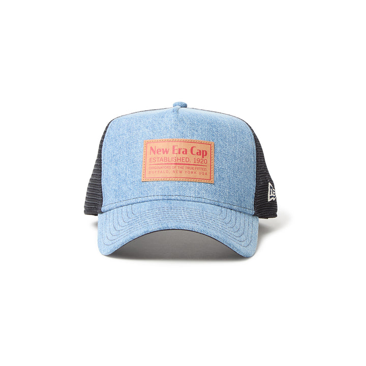 New Era หมวกรุ่น New Era Denim Blue 9Forty A-Frame Trucker Cap