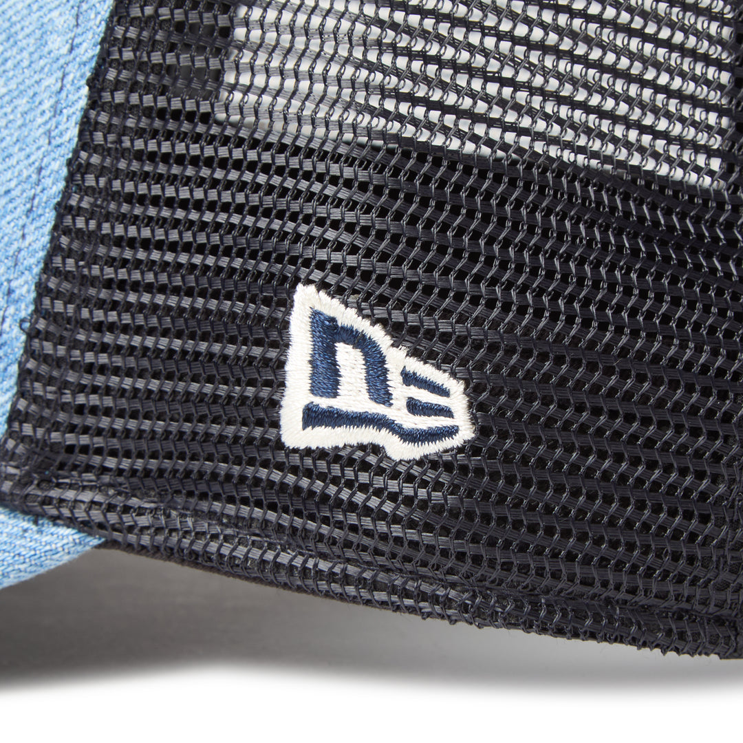 New Era หมวกรุ่น New Era Denim Blue 9Forty A-Frame Trucker Cap
