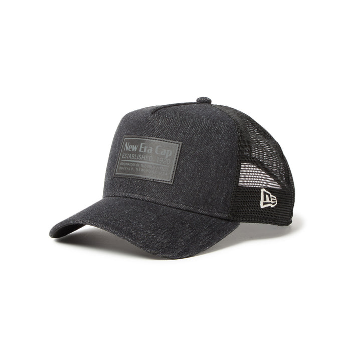 New Era หมวกรุ่น New Era Denim Black 9Forty A-Frame Trucker Cap
