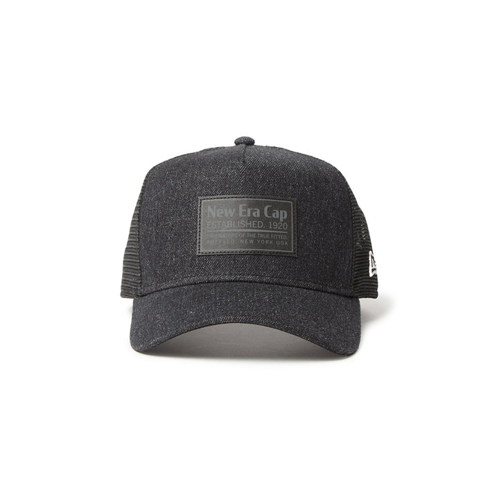 New Era หมวกรุ่น New Era Denim Black 9Forty A-Frame Trucker Cap