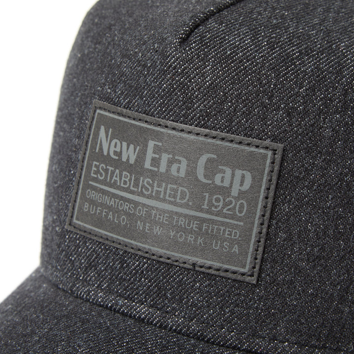 New Era หมวกรุ่น New Era Denim Black 9Forty A-Frame Trucker Cap