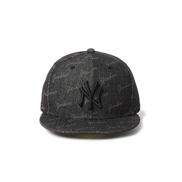 New Era หมวกรุ่น New York Yankees Laser Burn Out Black 59Fifty Cap