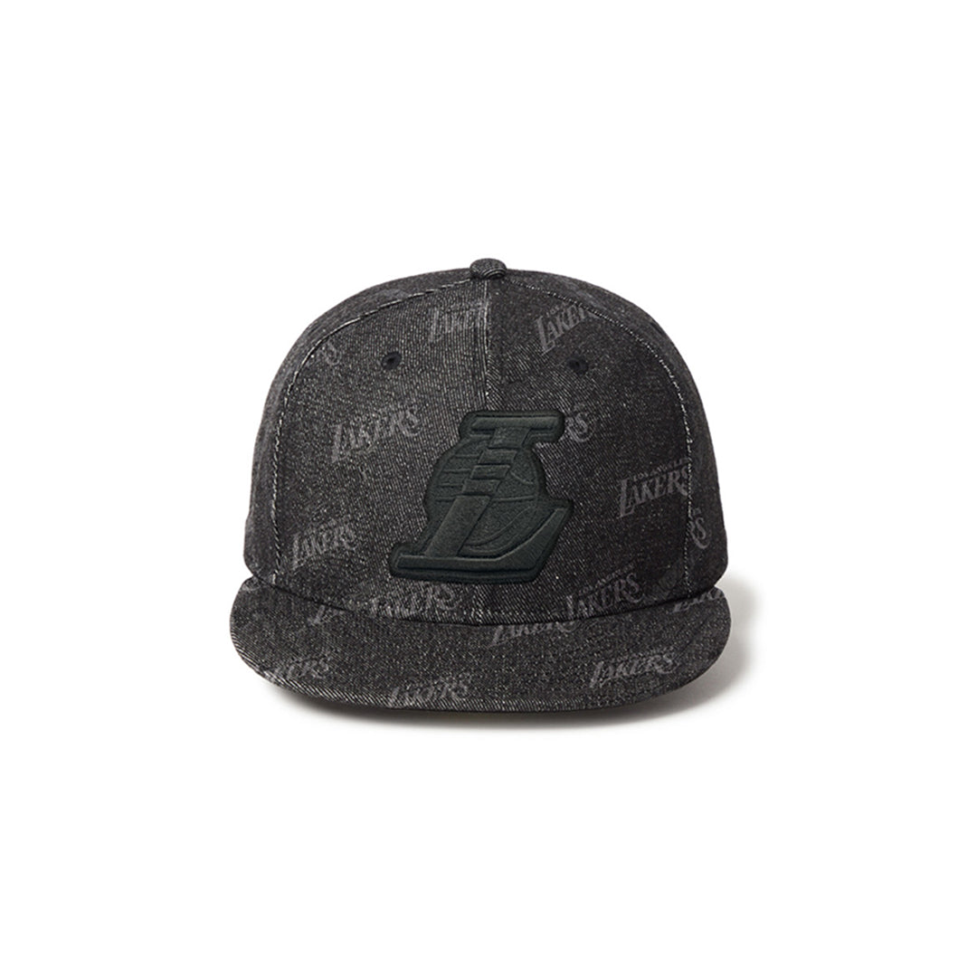 New Era หมวกรุ่น Los Angeles Lakers Laser Burn Out Black 59Fifty Cap
