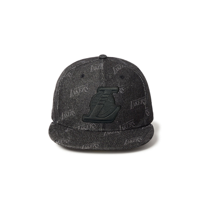 New Era หมวกรุ่น Los Angeles Lakers Laser Burn Out Black 59Fifty Cap