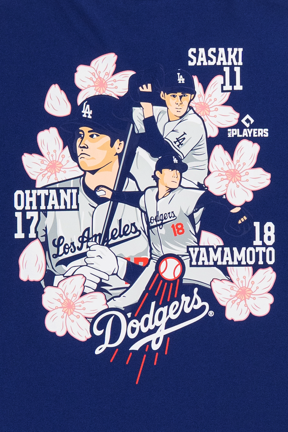 New Era เสื้อยืดแขนสั้นรุ่น Los Angeles Dodgers Mlb Players Ohtani Dark Royal Short Sleeve Tee