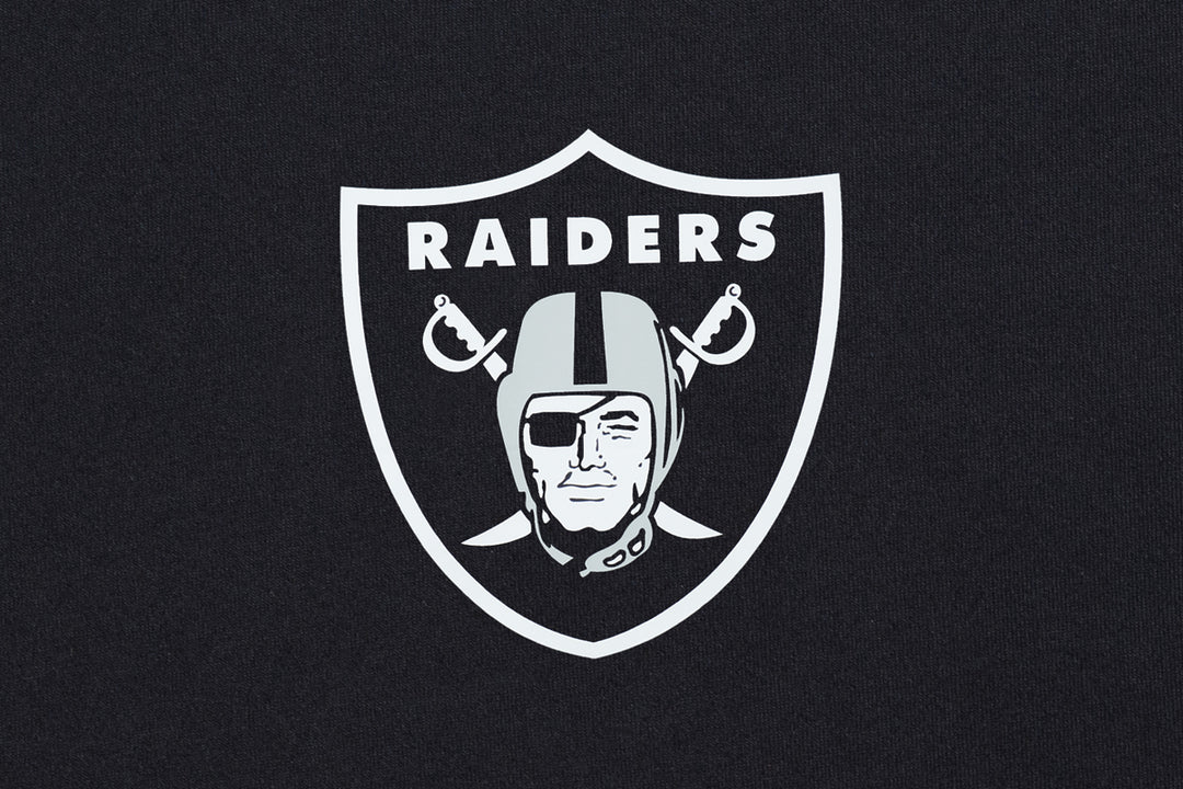 New Era เสื้อยืดแขนสั้นรุ่น Las Vegas Raiders Cnb Logo Black Oversized Short
