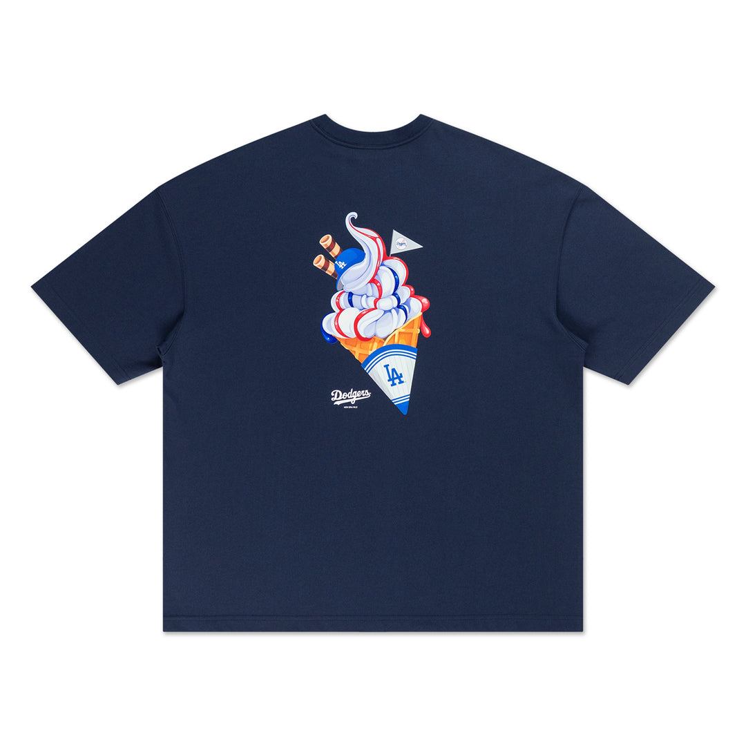 New Era เสื้อยืดแขนสั้นรุ่น New Era Soft Serve Oceanside Blue Oversized Short Sleeve Tee