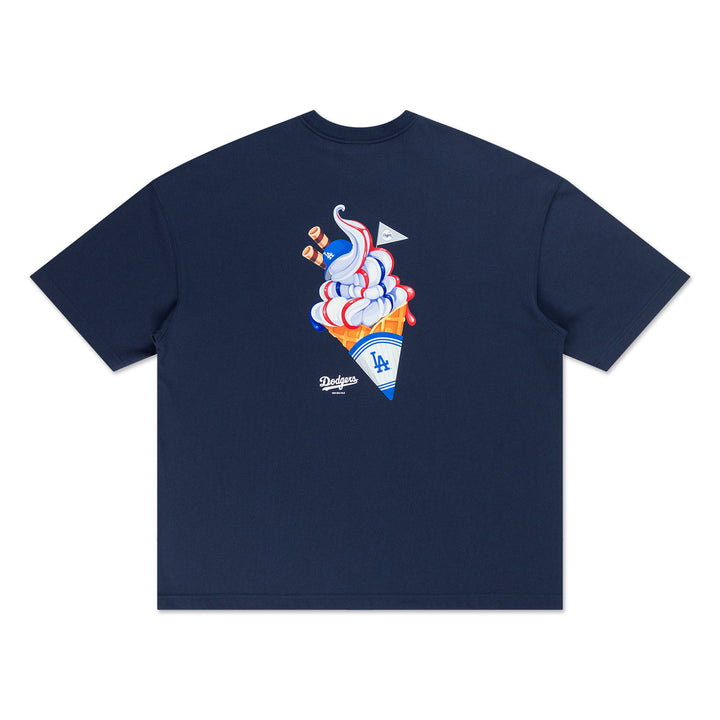 New Era เสื้อยืดแขนสั้นรุ่น New Era Soft Serve Oceanside Blue Oversized Short Sleeve Tee