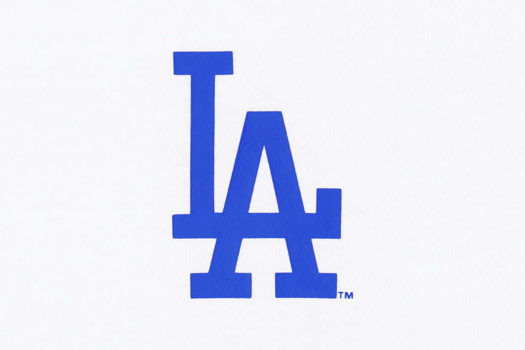 New Era เสื้อยืดแขนสั้นรุ่น Los Angeles Dodgers Cnb Logo White Oversized Short Sleeve Tee