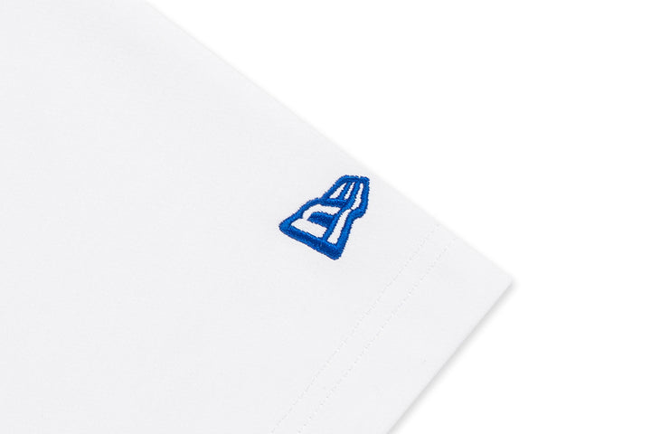 New Era เสื้อยืดแขนสั้นรุ่น Los Angeles Dodgers Cnb Logo White Oversized Short Sleeve Tee