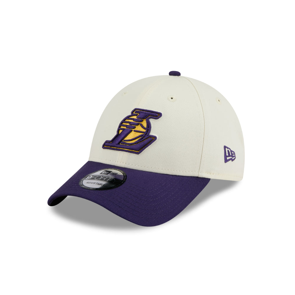 หมวกแก๊ป New Era รุ่น Los Angeles Lakers League Mix Game Day 2-Tone Purple Visor Chrome White 9Forty Cap