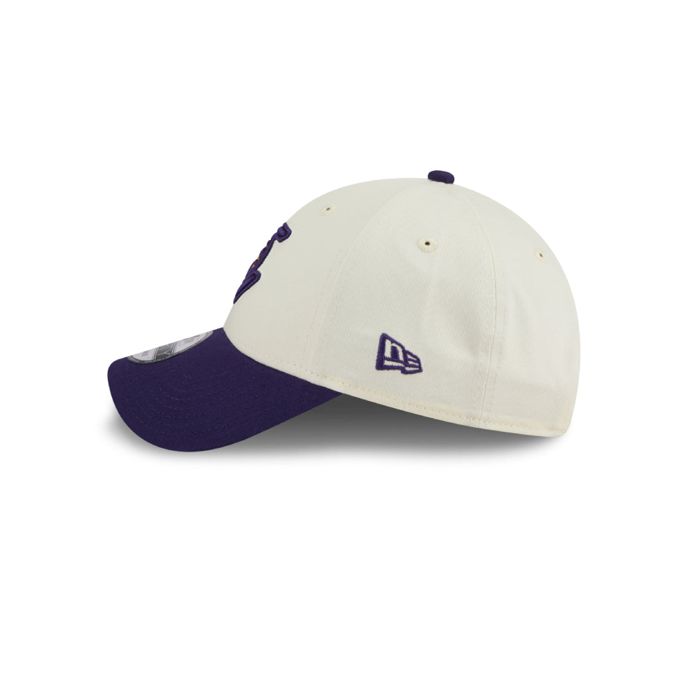 หมวกแก๊ป New Era รุ่น Los Angeles Lakers League Mix Game Day 2-Tone Purple Visor Chrome White 9Forty Cap