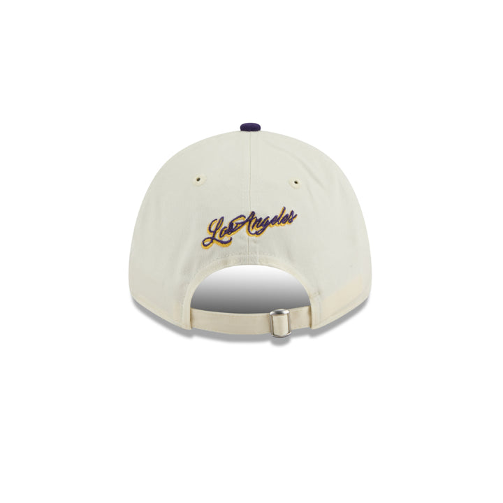 หมวกแก๊ป New Era รุ่น Los Angeles Lakers League Mix Game Day 2-Tone Purple Visor Chrome White 9Forty Cap