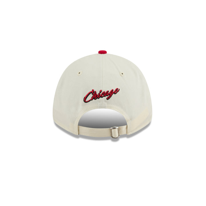 หมวกแก๊ป New Era รุ่น Chicago Bulls League Mix Game Day 2-Tone Scarlet Red Visor Chrome White 9Forty Cap
